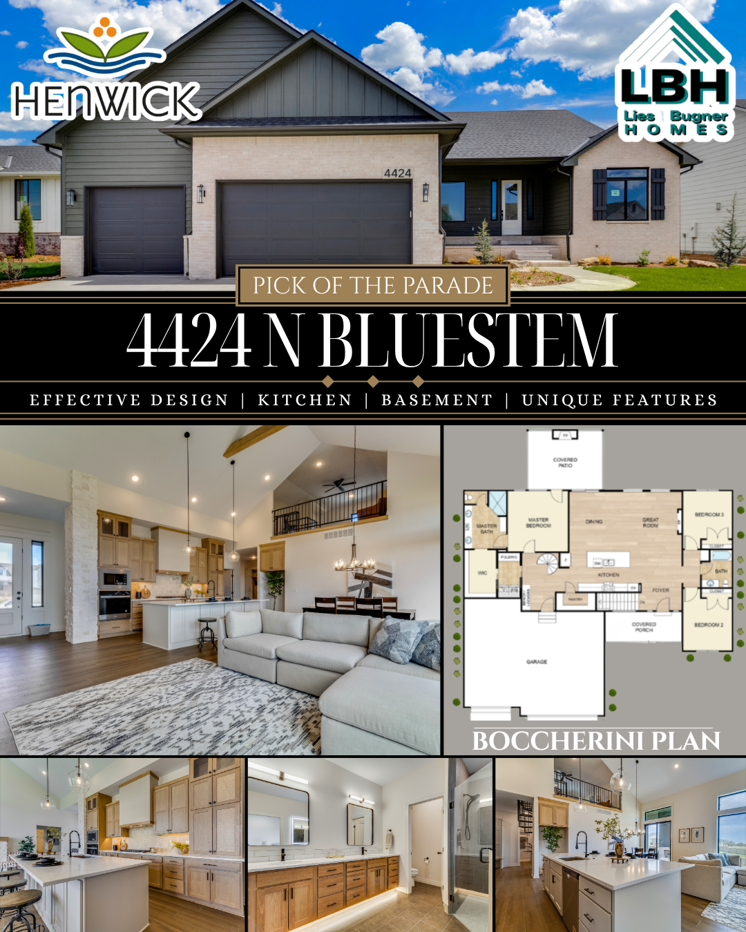 Parade of Homes winner in Maize, KS, home for sale.