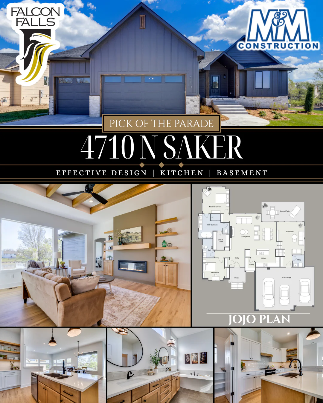 Parade of Homes winner in Wichita, KS, home for sale.