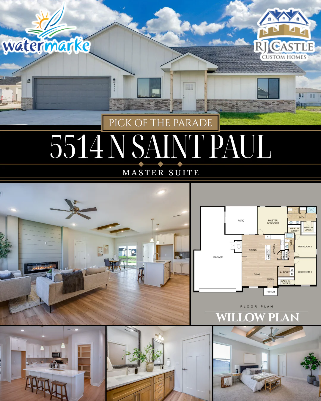 Parade of Homes winner in Wichita, KS, home for sale.