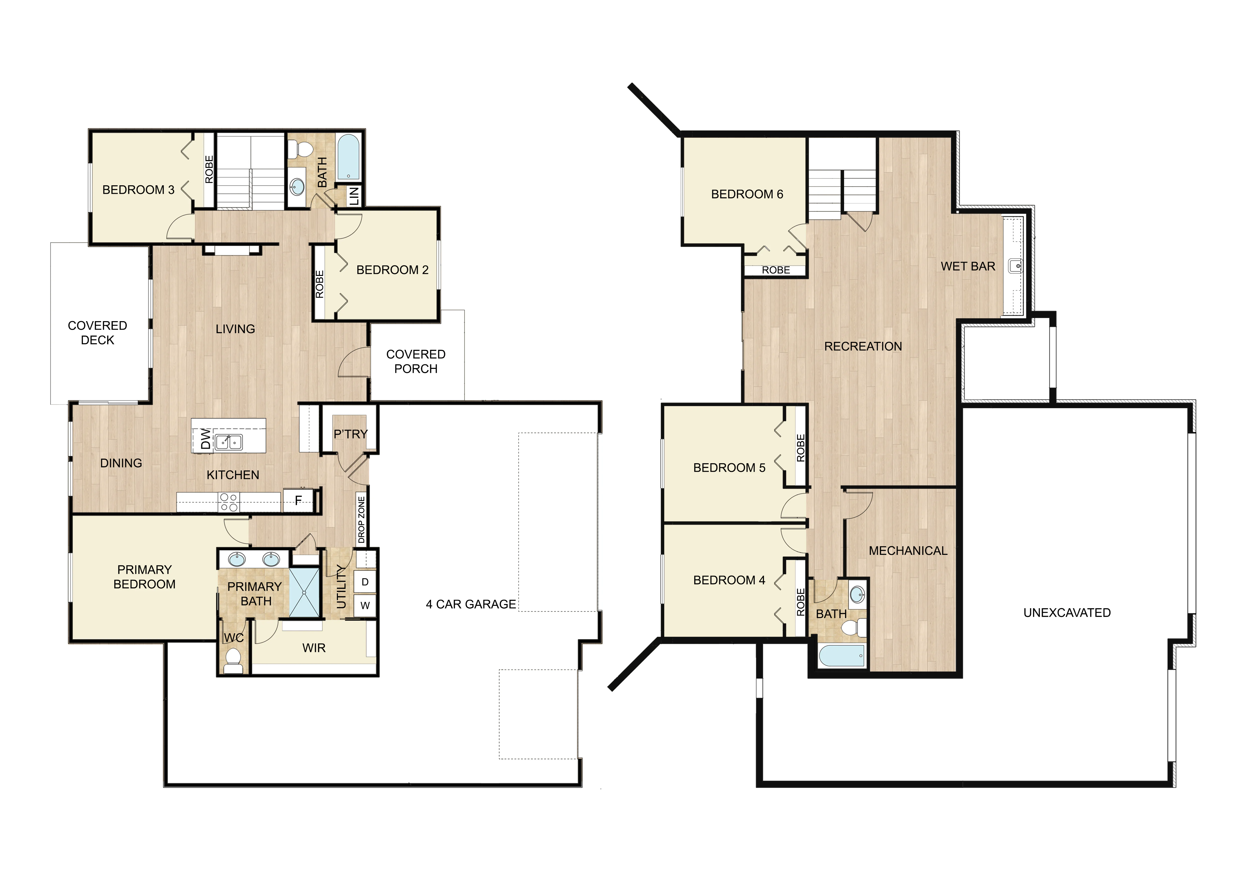 Floor plan of home for sale in Goddard, KS.