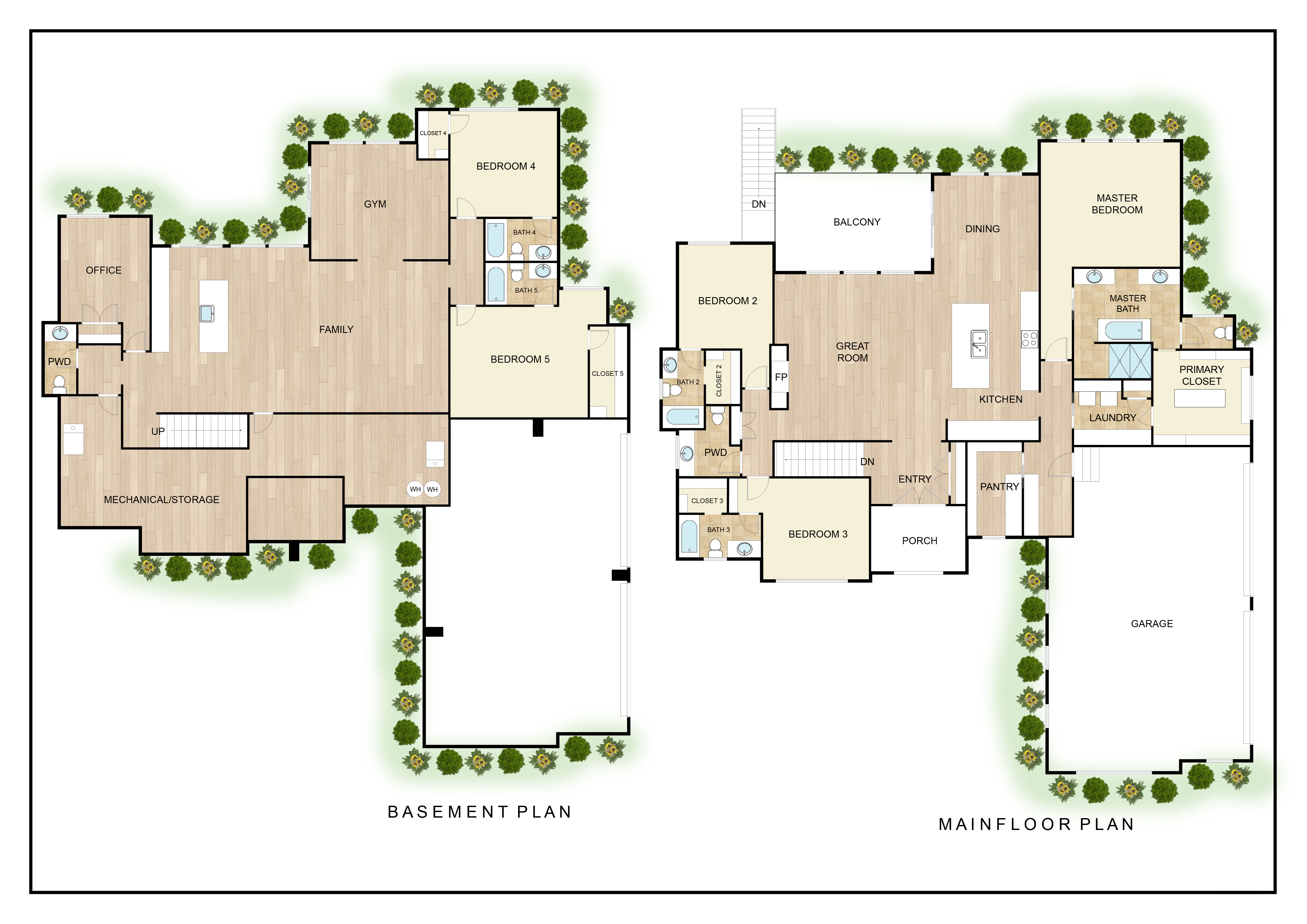Floor plan for luxury lake home for sale in Wichita, KS.