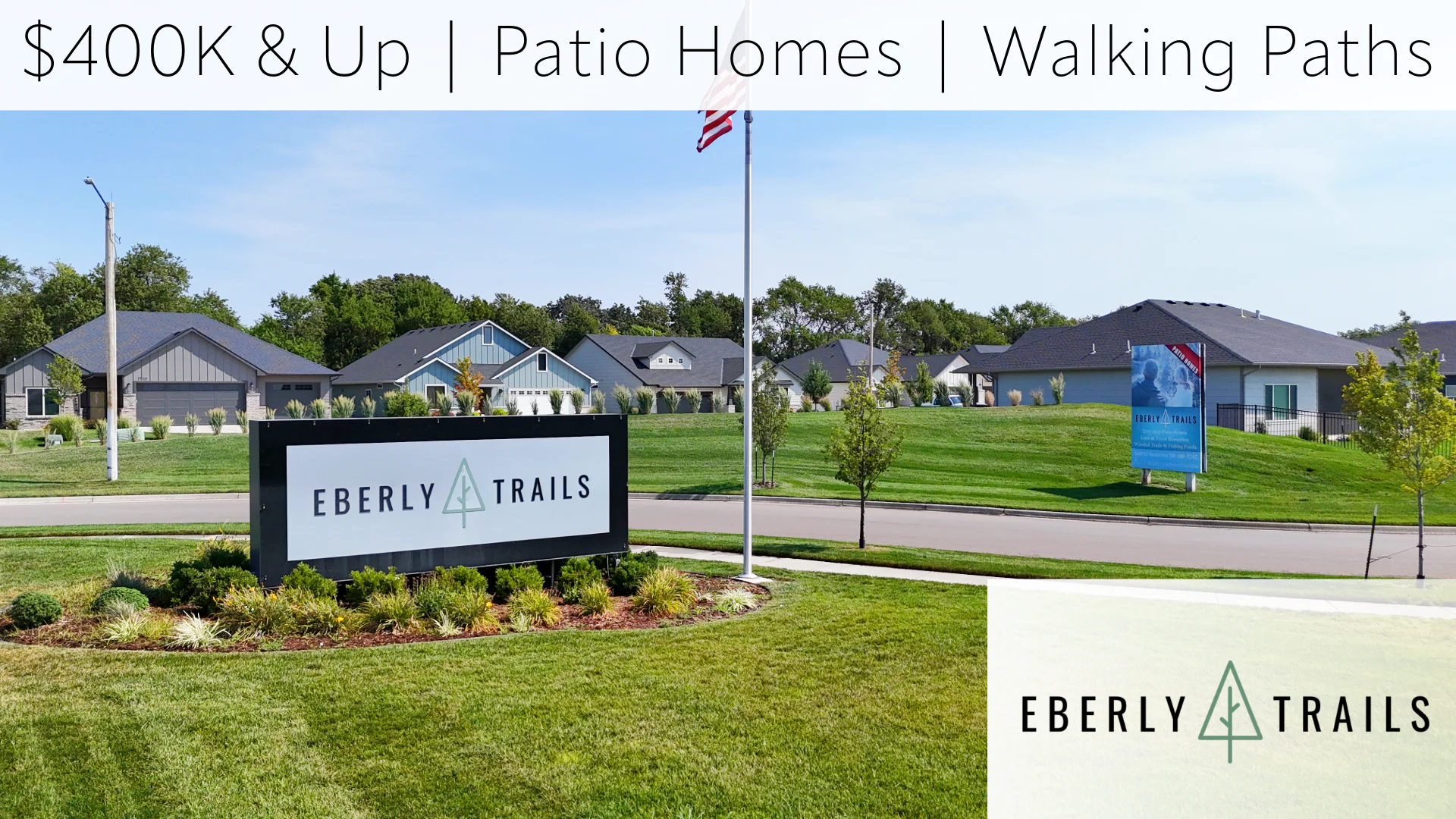 New West Wichita patio Homes For Sale in Eberly Trails.