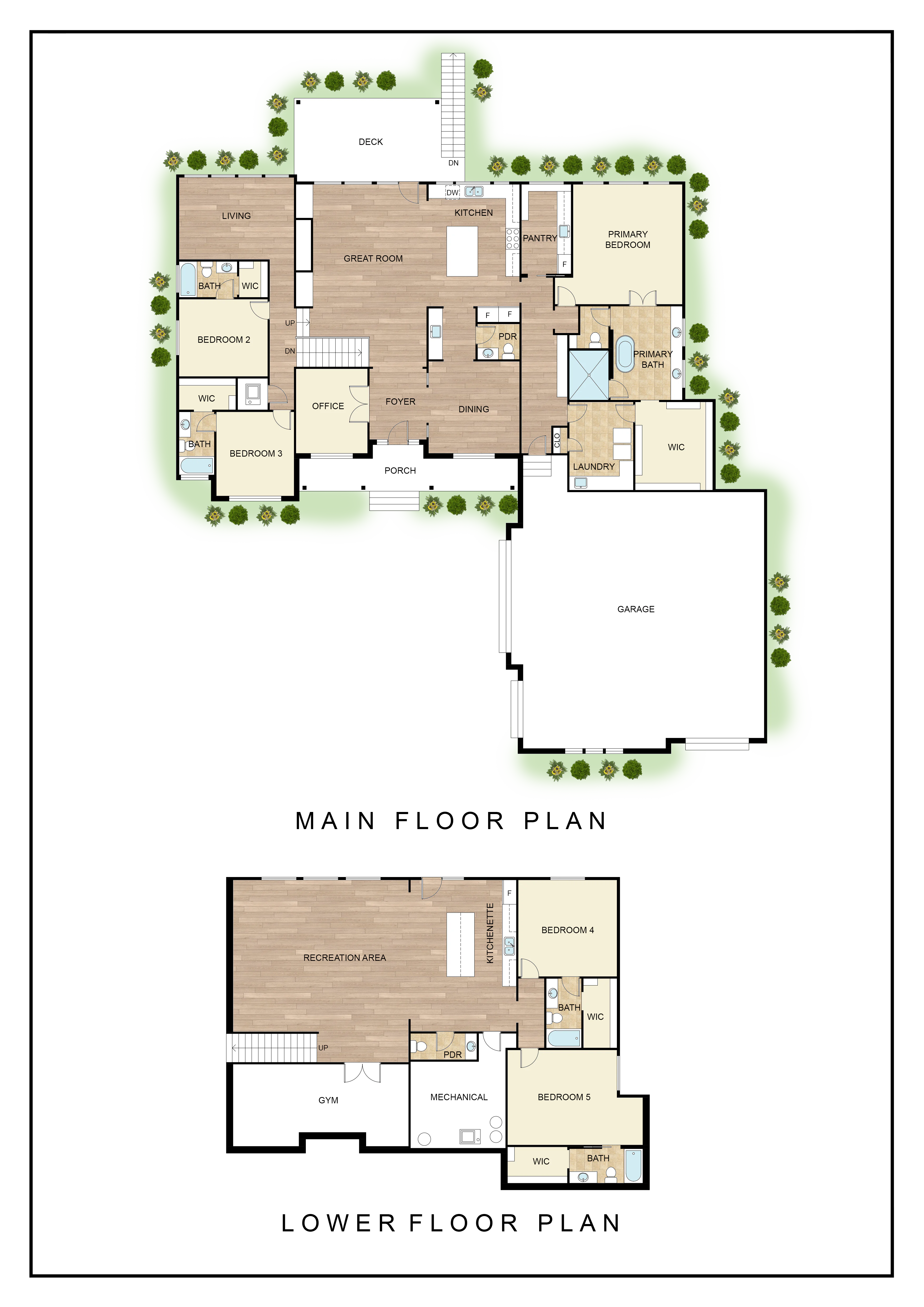 Harborview floor plan in Wichita KS.